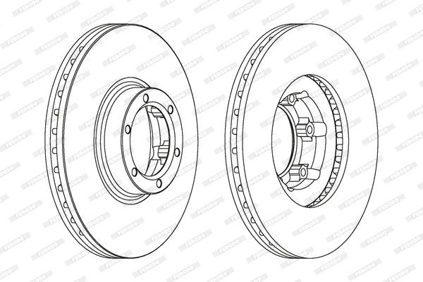 Тормозной диск DDF160 FERODO