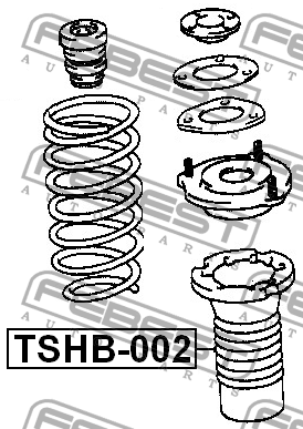 Пыльник амортизатора подвески TSHB-002 FEBEST