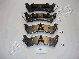 Комплект тормозных колодок, диско PP-019AF JAPAN PARTS GROUP