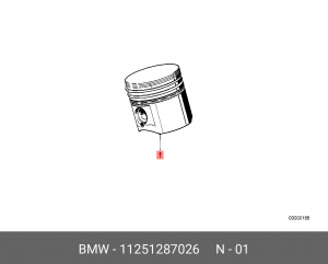 Поршень ДВС 11 25 1 287 026 BMW