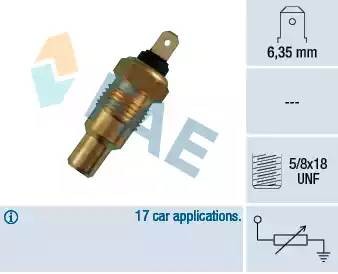 Температурный датчик охлаждающей жидкости 31250 FAE