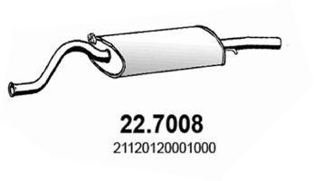 Глушитель выхлопных газов конечный 227008 ASSO