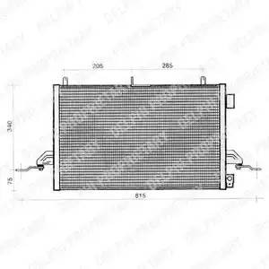 Конденсатор, кондиционер TSP0225276 DELPHI