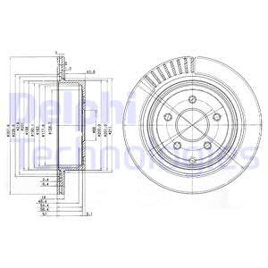 Тормозной диск BG4041 DELPHI