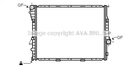 Радиатор, охлаждение двигател BW2274 AVA