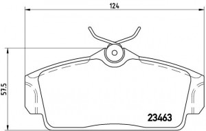 Комплект тормозных колодок, диско P56036 BREMBO