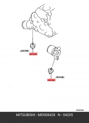 Датчик, давление масла MD008428 MITSUBISHI