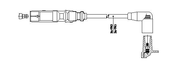 Провод зажигания 1A2346 BREMI