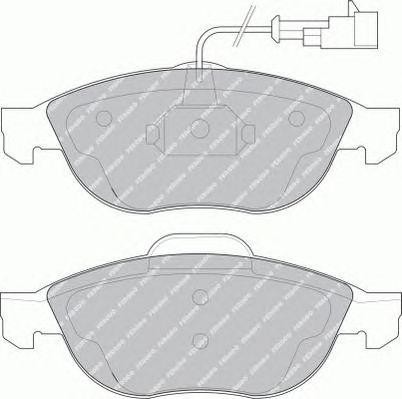 Комплект тормозных колодок, диско FSL1134 FERODO