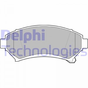 Комплект тормозных колодок, диско LP1609 DELPHI