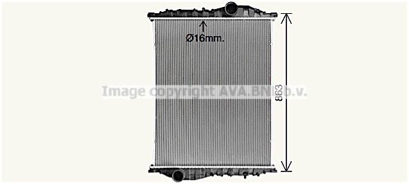 Радиатор отопителя FD6364 AVA