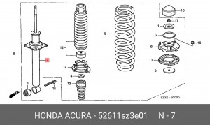 Амортизатор подвески 52611SZ3E01 HONDA