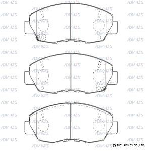 Колодки тормозные дисковые SN903P ADVICS