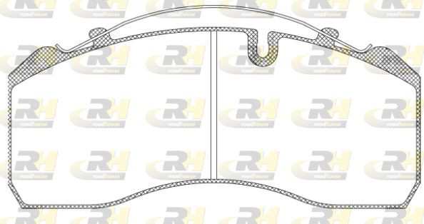Комплект тормозных колодок, диско JSX 2814.00 ROADHOUSE