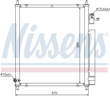 Конденсатор, кондиционер 94734 NISSENS