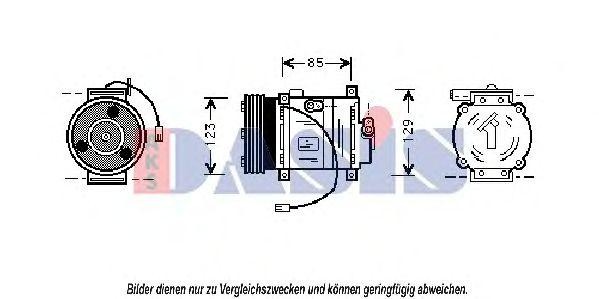 Компрессор, кондиционер 850441N AKS DASIS