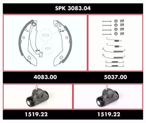 Комплект тормозных колодок SPK308304 REMSA