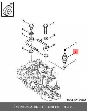 Подъёмный магнит 1680 60 CITROEN PEUGEOT