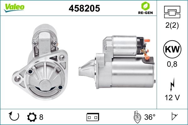 Стартер 458205 VALEO PHC