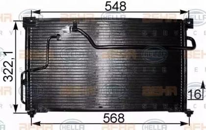 Конденсатор, кондиционер 8FC 351 301-131 HELLA