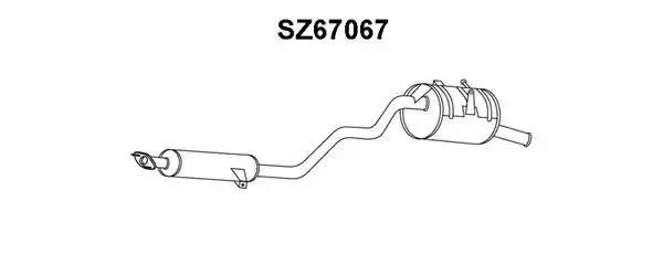Глушитель выхлопных газов конечный SZ67067 VENEPORTE