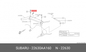 Датчик температуры охлаждающей жидкости 22630AA160 SUBARU