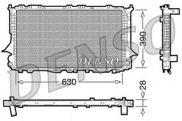 Радиатор, охлаждение двигател DRM02006 DENSO