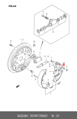Деталь 53781-70G01 SUZUKI