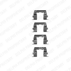 Комплектующие, колодки дискового тормоза LX0188 DELPHI