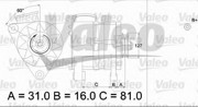 Генератор 436632 VALEO PHC