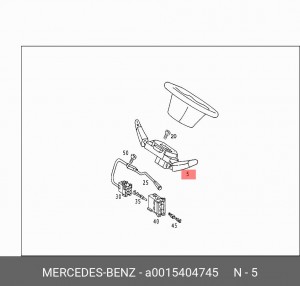 Переключатель подрулевой A 001 540 47 45 MERCEDES BENZ