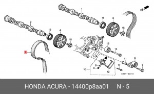 Ремень ГРМ 14400-P8A-A01 HONDA
