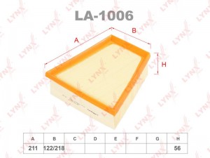 Фильтр воздушный LA-1006 LYNXAUTO
