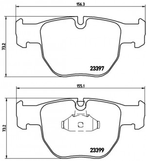 Комплект тормозных колодок, диско P44012 BREMBO