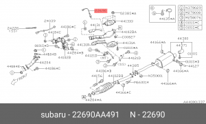Лямбда-зонд 22690AA491 SUBARU