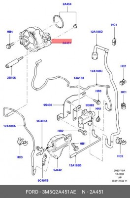 Вакуумный насос, тормозная система 3M5Q-2A451-AE FORD