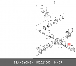 Сальник 4102521000 SSANG YONG