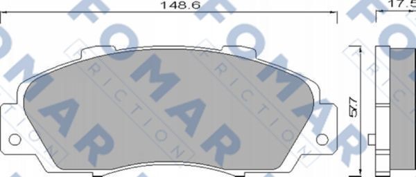 Колодки тормозные дисковые 51488181 ROULUNDS BRAKING