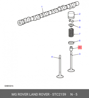 Комплект прокладок, стержень клапана STC2159 LAND ROVER