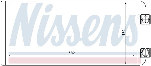 Теплообменник, отопление салона 73643 NISSENS