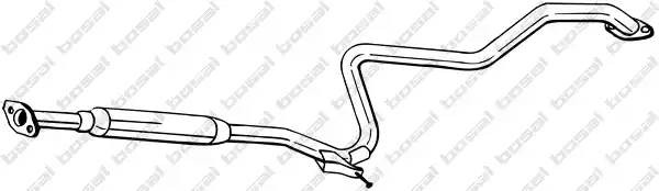 Средний глушитель выхлопных газов 283-341 BOSAL