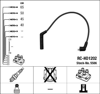 Ккомплект проводов зажигания 5506 NGK NTK