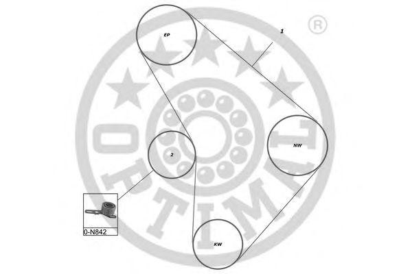 Комплект ремня ГРМ SK-1052 OPTIMAL