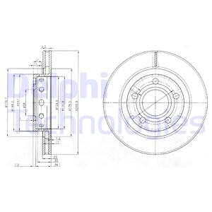 Тормозной диск BG3525 DELPHI