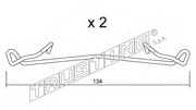 Комплектующие, колодки дискового тормоза KIT095 TRUSTING