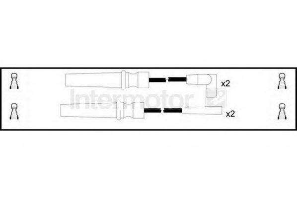 Ккомплект проводов зажигания 73902 STANDARD