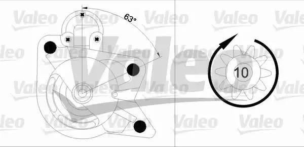 Стартер 455978 VALEO PHC
