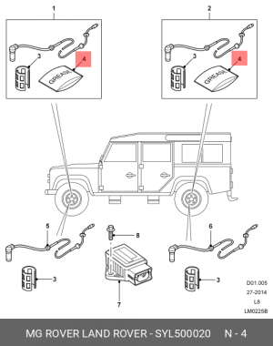 Смазка SYL500020 LAND ROVER