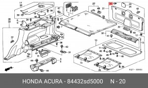 Деталь 84432SD5000 HONDA