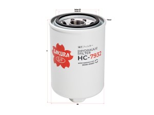 Фильтр масляный гидравлической системы HC7932 SAKURA